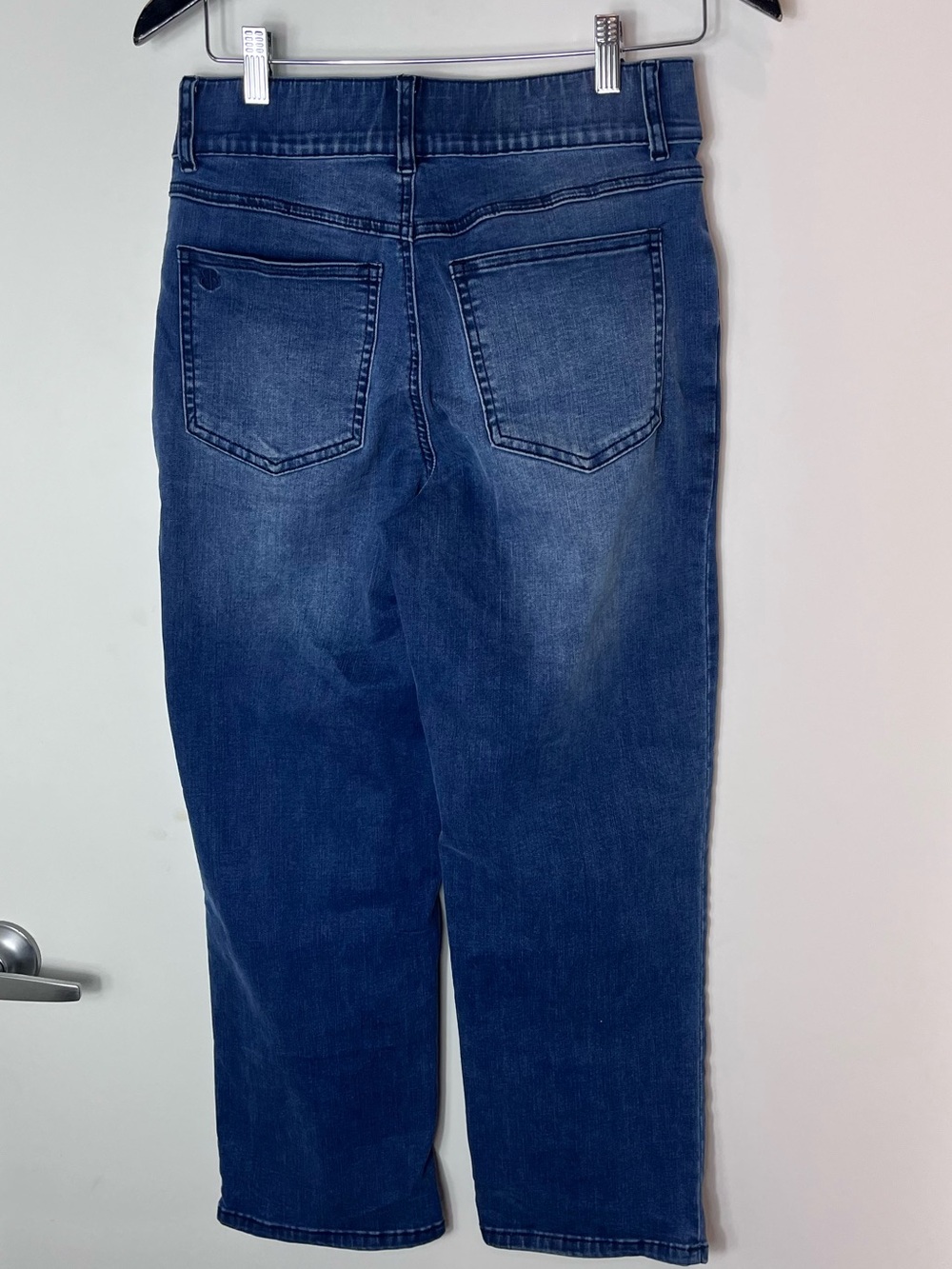 Betabrand Four-Pocket Yoga Denim Pants Blue Medium Women's Jeans Stretchy - Picture 6 of 6